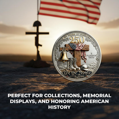 🔥Last Day 50_ OFF🔥250 Years of Freedom Veteran Tribute Coin