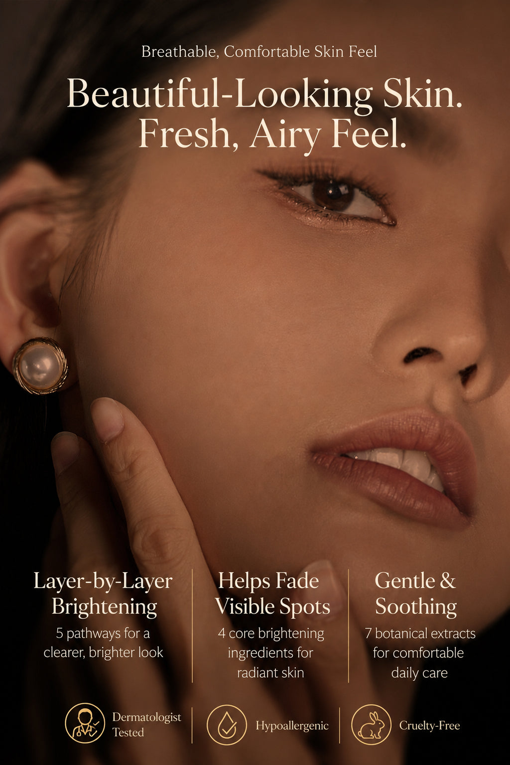 Silky moisturizing cream texture