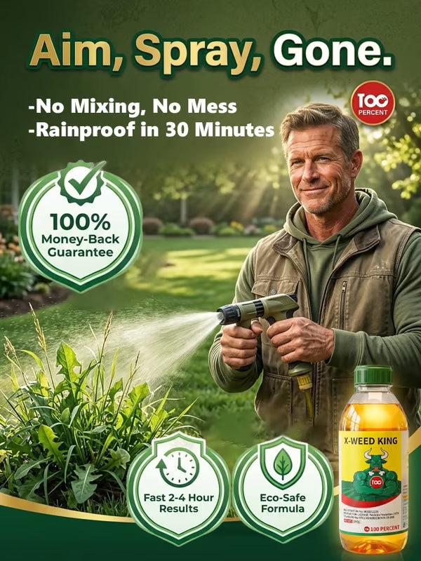 🔥Hot Seller X-WEED KING | Ultimate 2-in-1 Herbicide & Root Rot Control Agent