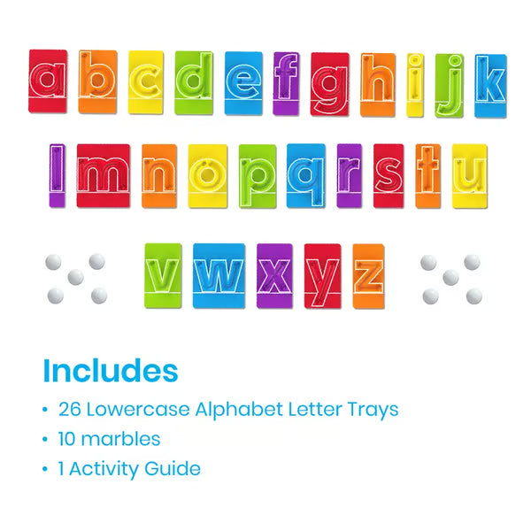 🔥LAST DAY 50% OFF - 🔤Marble Tracers - Lowercase Letters🌀Roll Into Letter-Writing Fun!