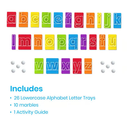 🔥LAST DAY 50% OFF - 🔤Marble Tracers - Lowercase Letters🌀Roll Into Letter-Writing Fun!