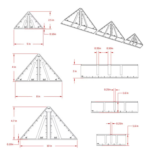 Professional Heavy Duty Metalworking Miter Square