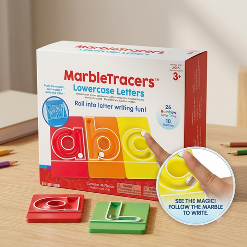 🔥LAST DAY 50% OFF - 🔤Marble Tracers - Lowercase Letters🌀Roll Into Letter-Writing Fun!