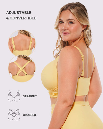 Smart Sculpt™ Twist-Front Bikini Top & High-Waisted Bottom Set