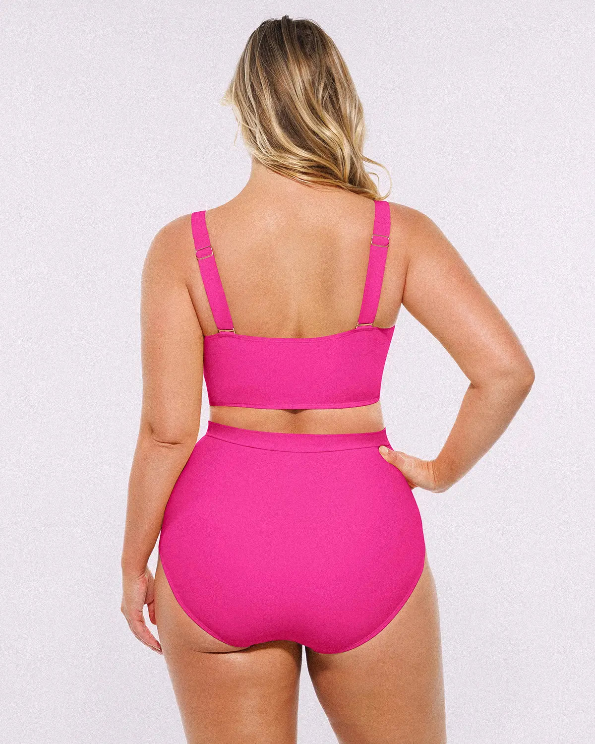 Back view of bikini set with supportive fit and flattering silhouette