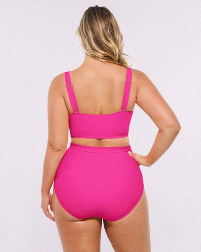 Back view of bikini set with supportive fit and flattering silhouette