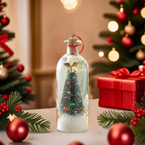 🎅🎄Christmas Sale -Recordable Christmas Tree Message In A Bottle - Green