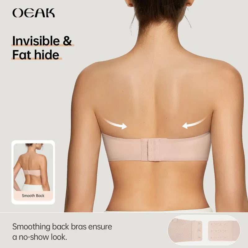 ✨🍀Women's Strapless Bra | Push-up & Anti-slip | Breathable & Comfortable Jelly Bra💃⛱️