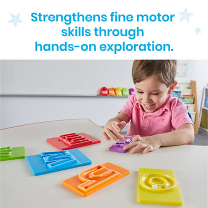 🔥LAST DAY 50% OFF - 🔤Marble Tracers - Lowercase Letters🌀Roll Into Letter-Writing Fun!